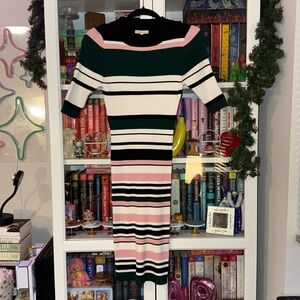 NWT CHARLOTTE RUSSE STRIPED RIBBED DRESS